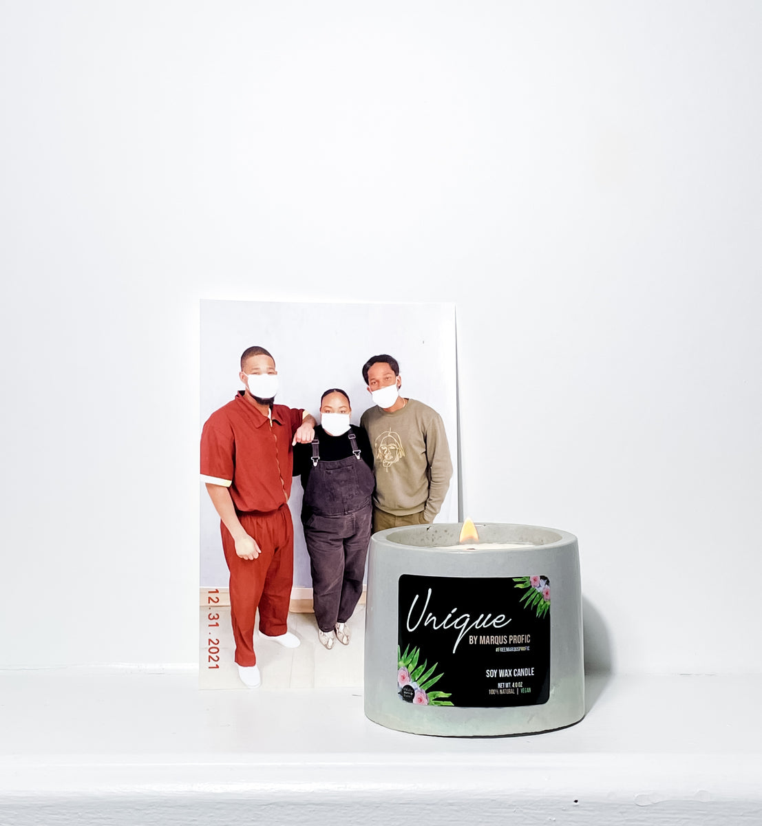 Unique by Marqus Profic - Luxury Coconut Soy Wax Candles - Set