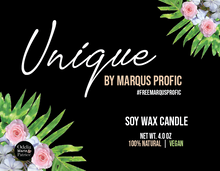 Load image into Gallery viewer, Unique by Marqus Profic - Luxury Coconut Soy Wax Candles - Square
