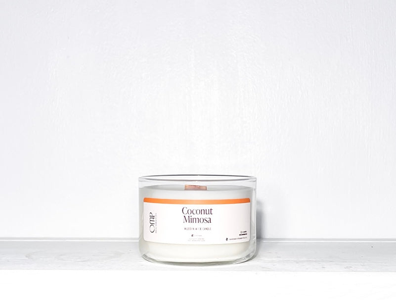 Coconut Mimosa Wooden Wick Candle